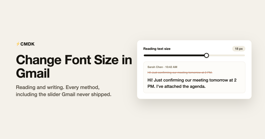 How to Change Font Size in Gmail (Reading and Writing)