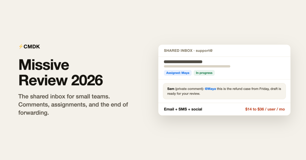 Missive Review 2026: The Shared Inbox That Small Teams Swear By