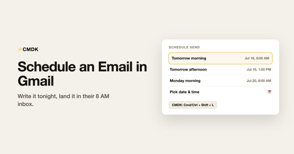 How to Schedule an Email in Gmail (Desktop, Mobile, Shortcut)