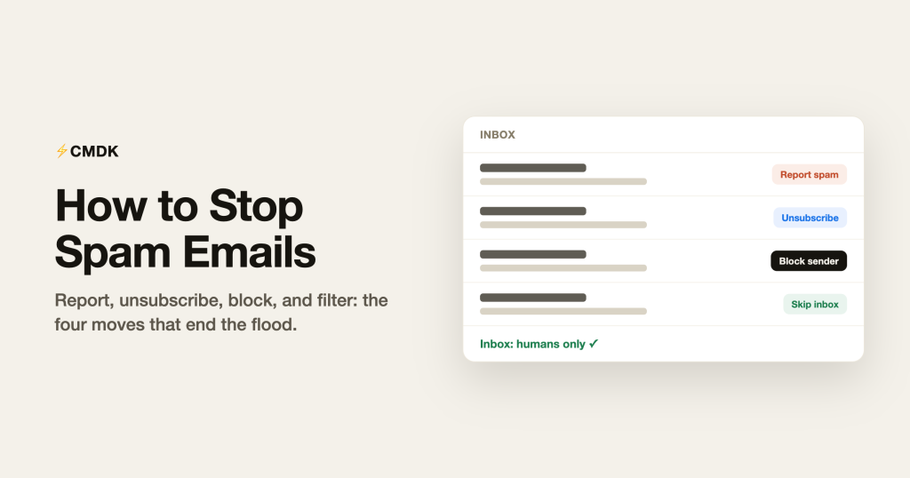 How to Stop Spam Emails: 7 Fixes That Actually Work