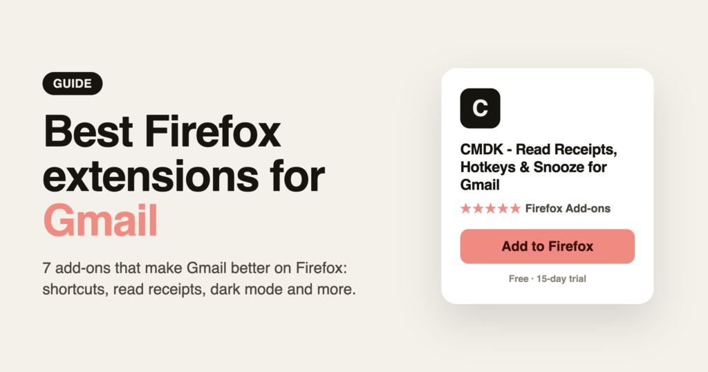 Best Firefox Extensions for Gmail in 2026