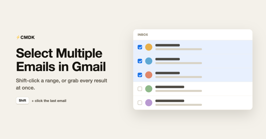 How to Select Multiple Emails in Gmail (Every Method)