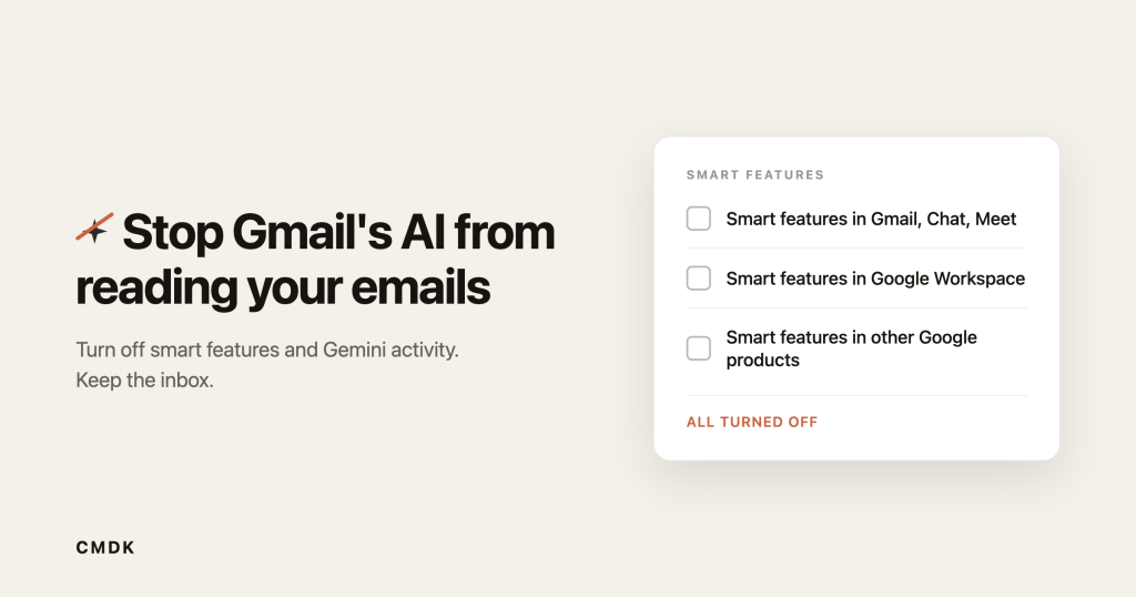 How to Stop Gmail's AI From Reading Your Emails