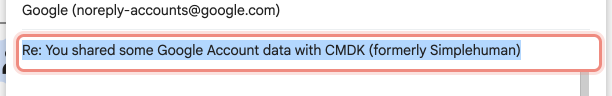 The revealed, editable Subject field in a popped-out Gmail reply