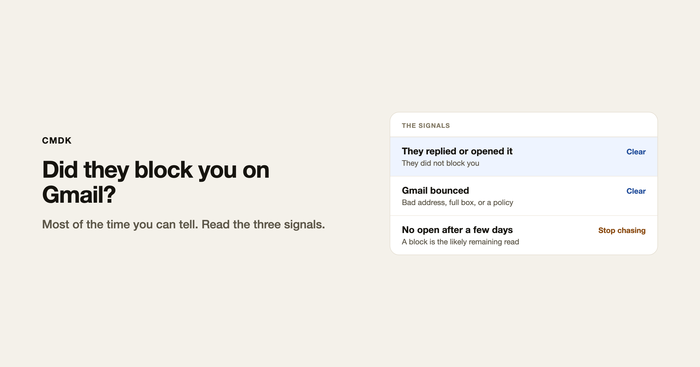 How to know if someone blocked you on Gmail